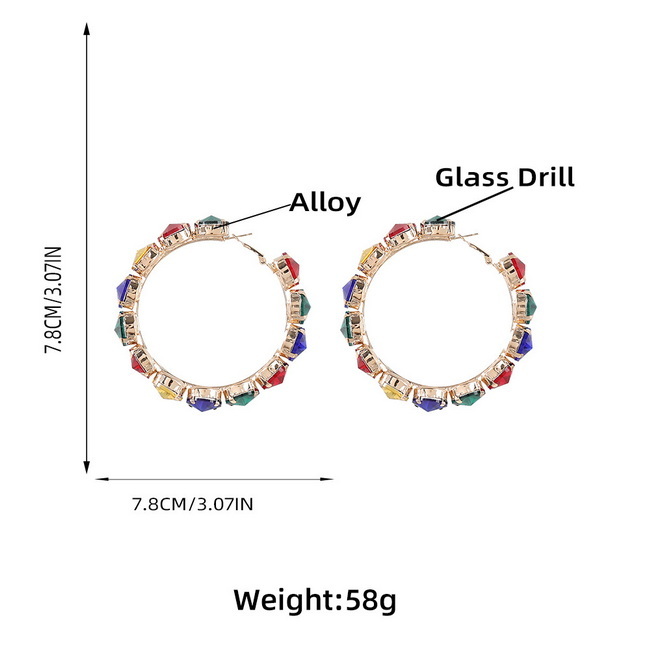 Alloy earrings 2022-6-13-062